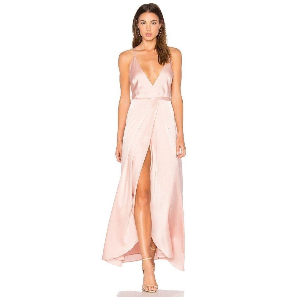 Yumi Kim Womens Rush Hour Wrap Maxi Dress in Blush Size XS